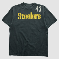 Pittsburgh Steelers Reebok 2000s T-shirt Black Vintage - Fanatics