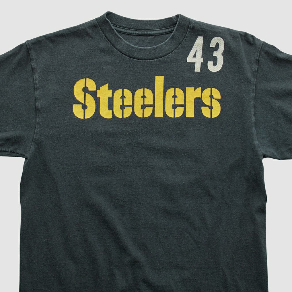 Pittsburgh Steelers Reebok 2000s T-shirt Black Vintage - Fanatics