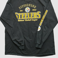 Pittsburgh Steelers NFL 2000s Long Sleeve T-shirt Black Vintage - Fanatics