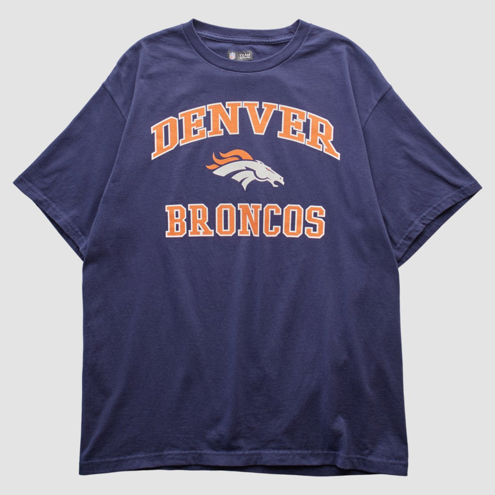 Denver Broncos Team Edition Apparel 2000s T-shirt Navy Vintage - Fanatics