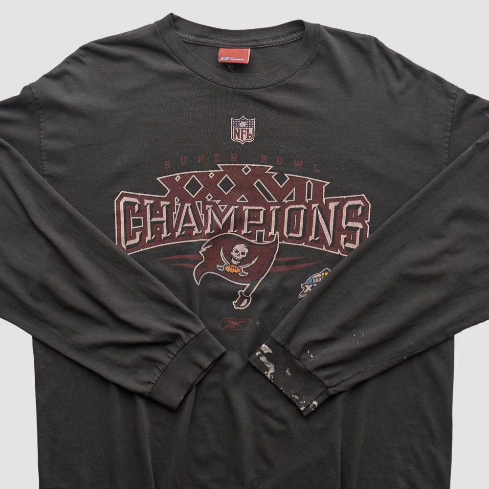 Tampa Bay Buccaneers Reebok 2003 Long Sleeve T-shirt Black Vintage - Fanatics