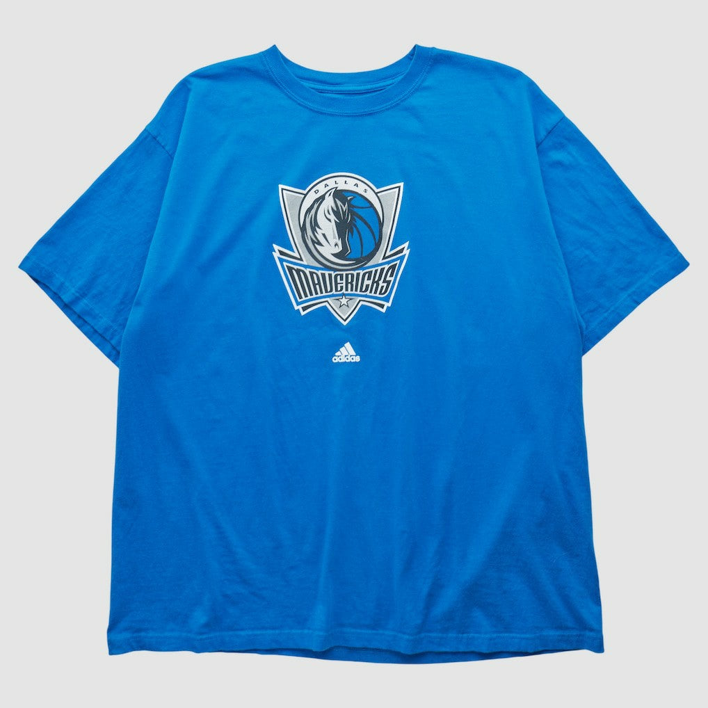 Adidas - Dallas Mavericks 2010s T-shirt - Blue Vintage