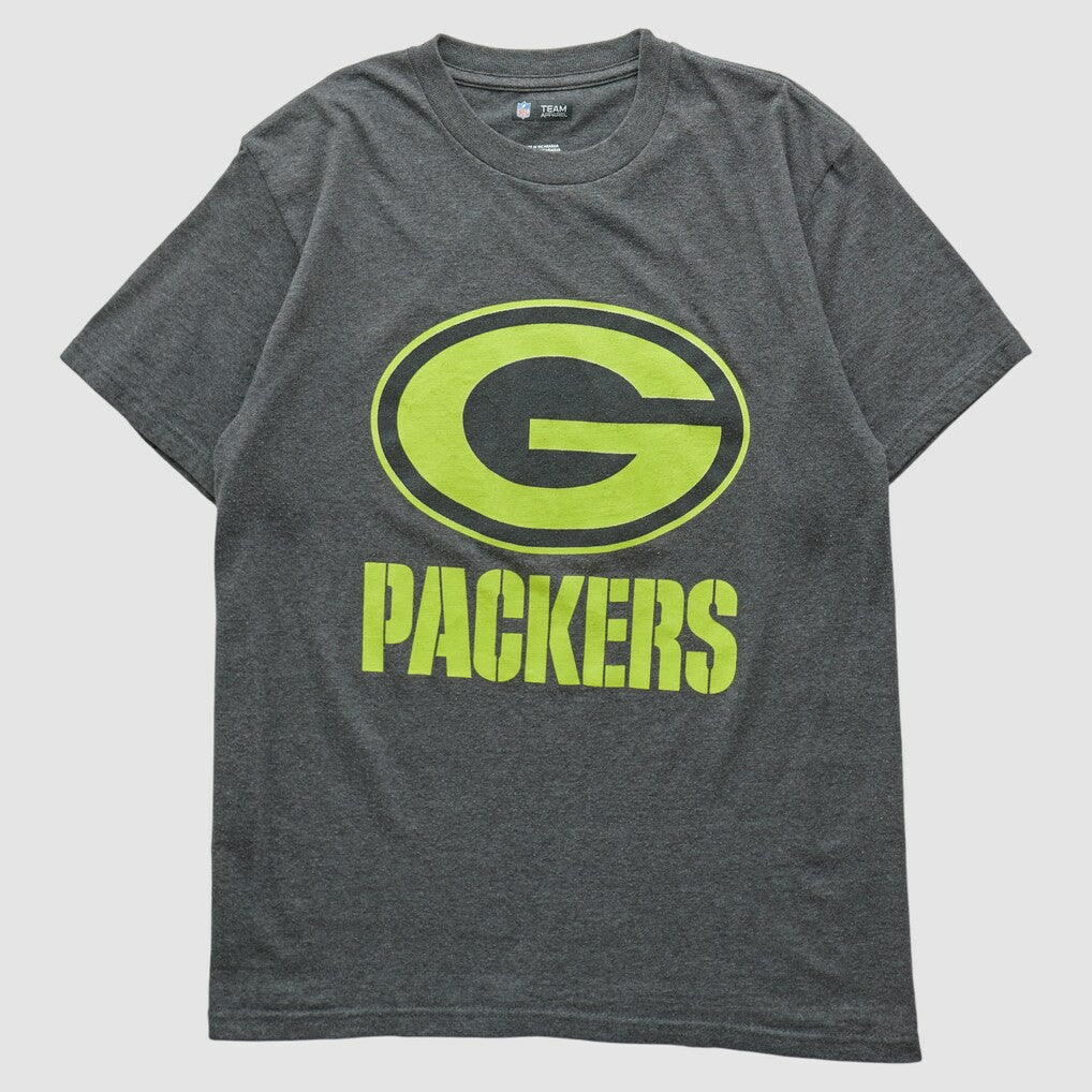 Green Bay Packers NFL 2010s T-shirt Dark Heather Gray Vintage - Fanatics