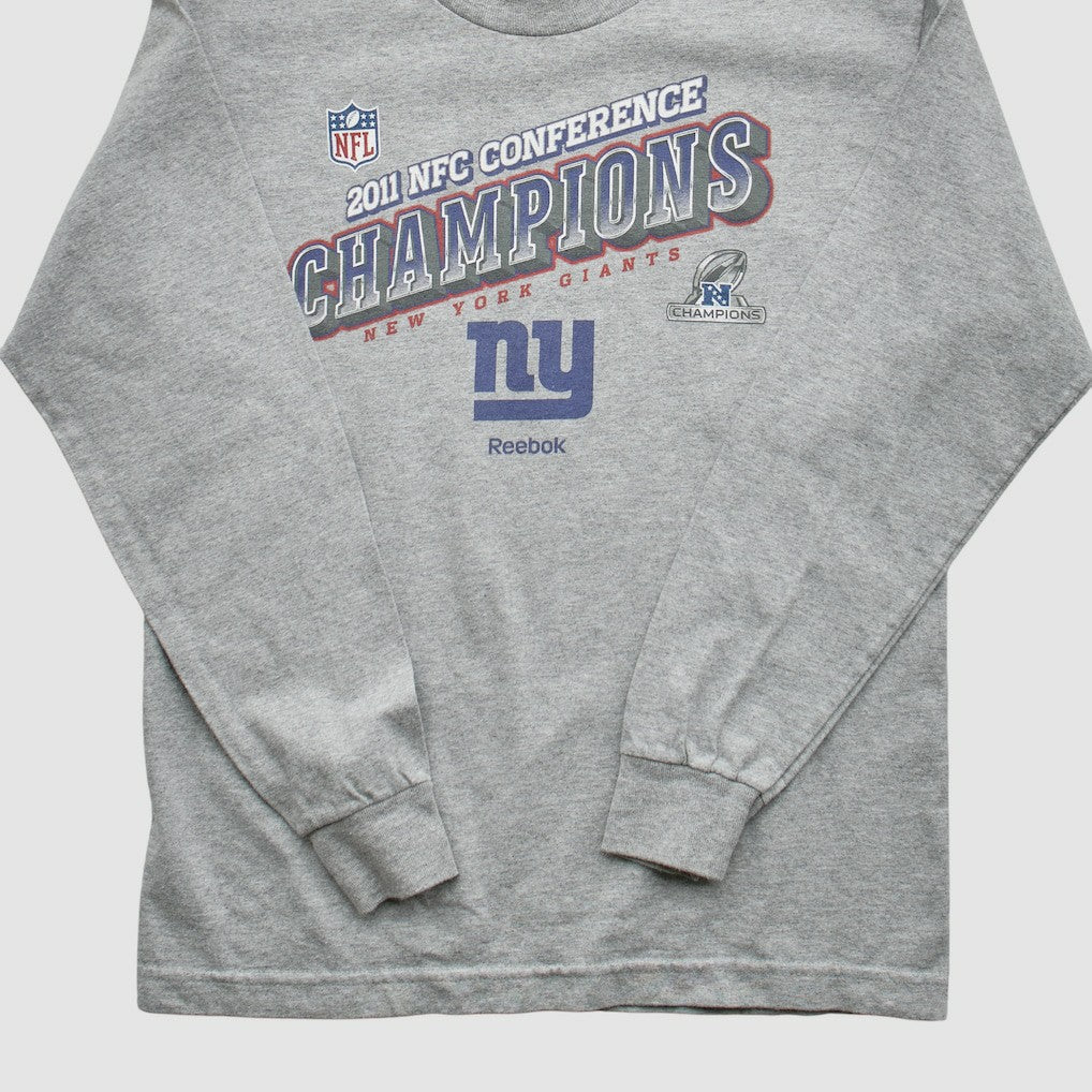 New York Giants Reebok 2011 Pullover Sweatshirt Heather Gray Vintage - Fanatics