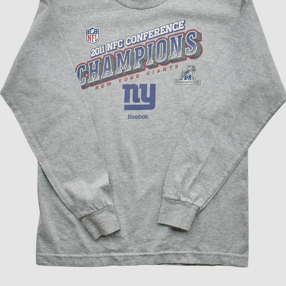 New York Giants Reebok 2011 Pullover Sweatshirt Heather Gray Vintage - Fanatics