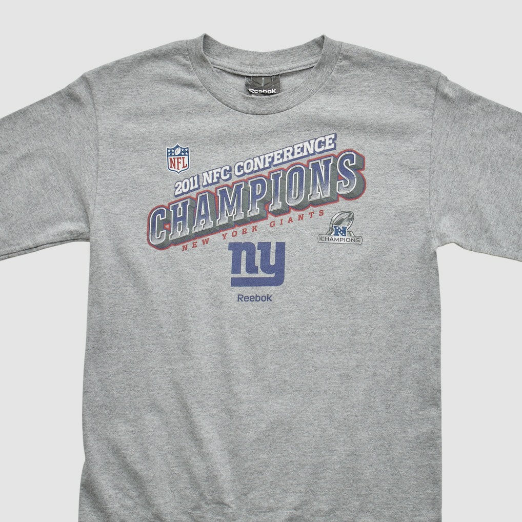 New York Giants Reebok 2011 Pullover Sweatshirt Heather Gray Vintage - Fanatics