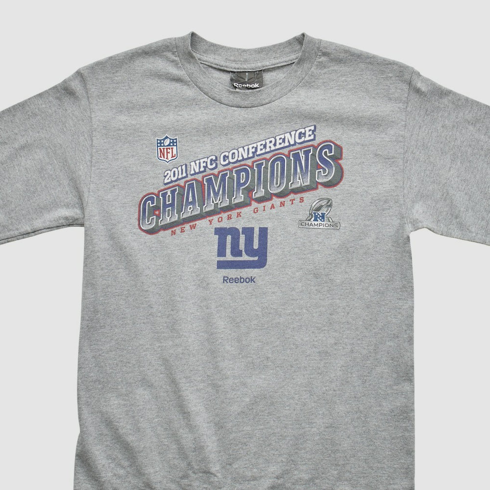 New York Giants Reebok 2011 Pullover Sweatshirt Heather Gray Vintage - Fanatics