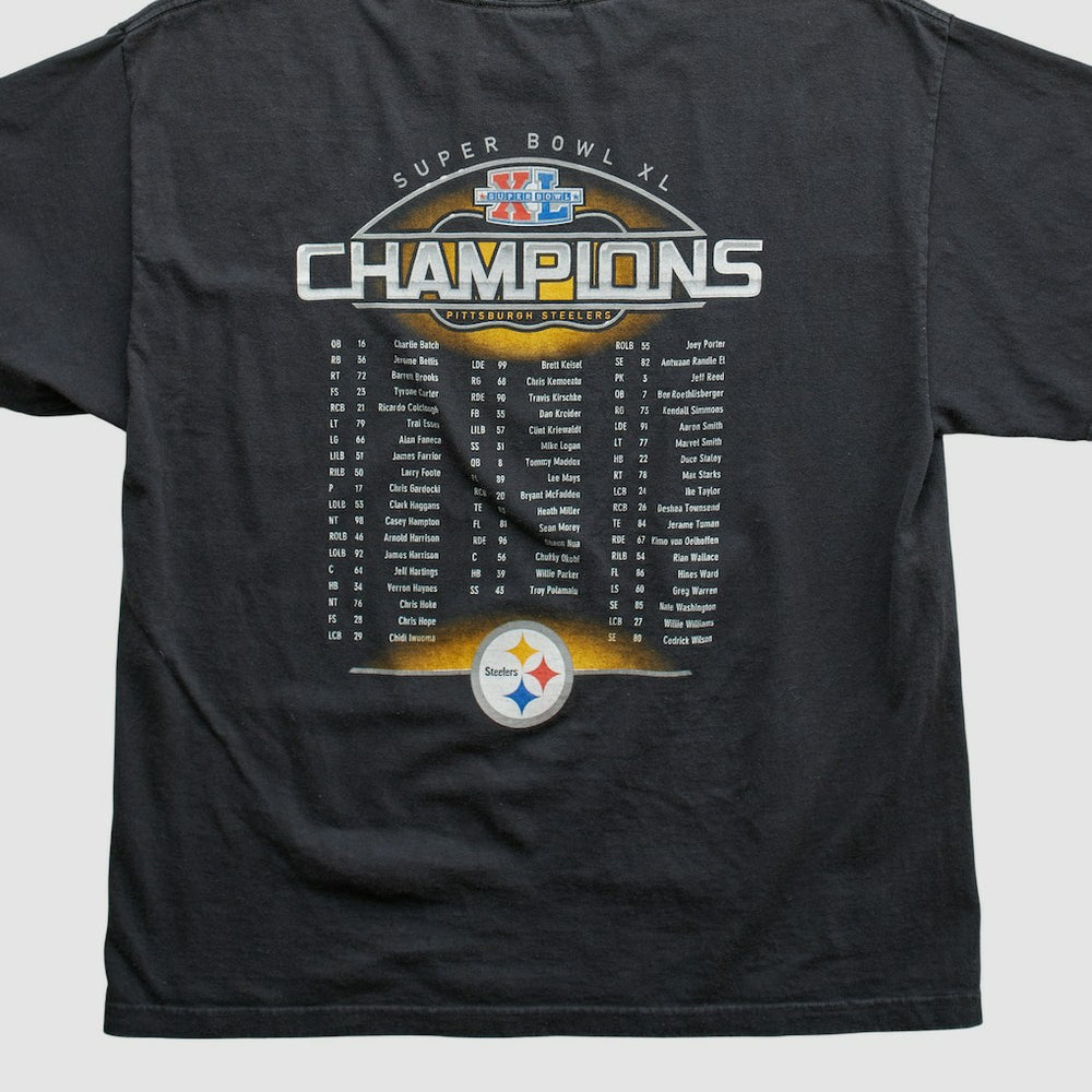 Pittsburgh Steelers Reebok 2006 T-shirt Black Vintage - Fanatics