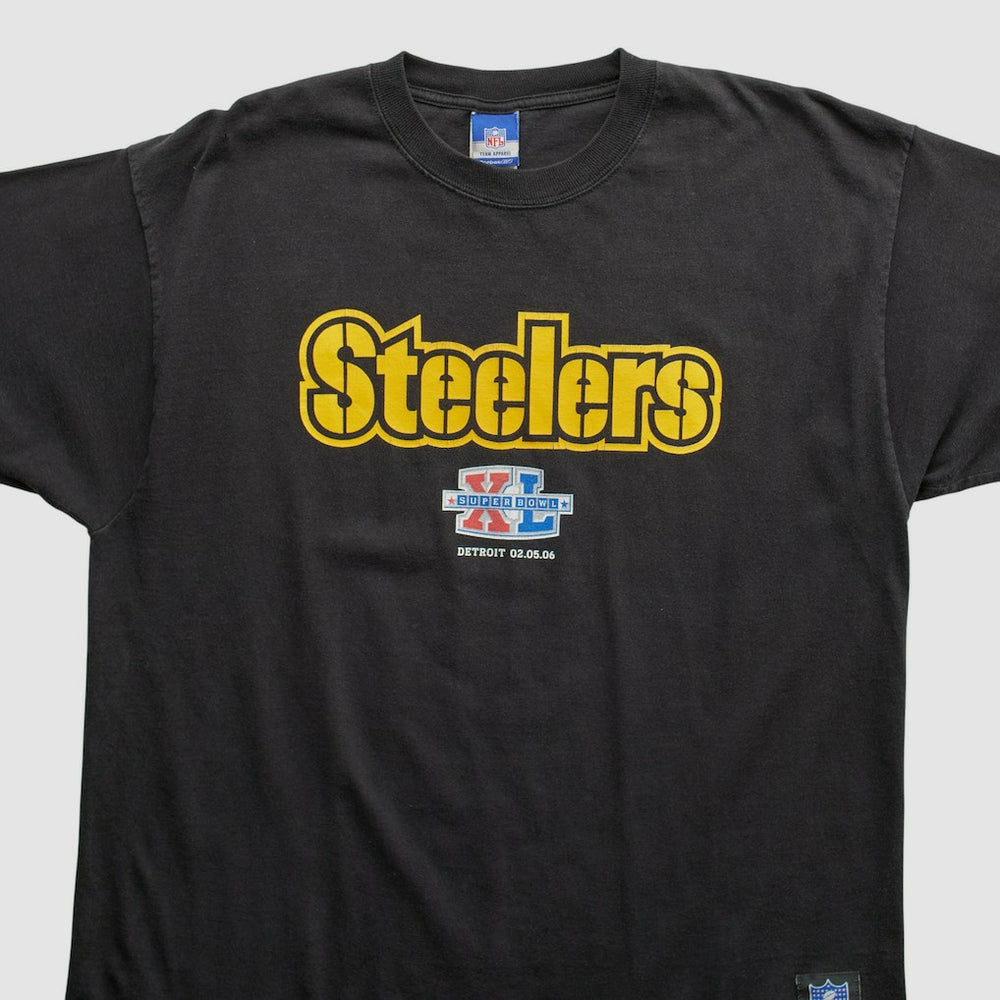 Pittsburgh Steelers Reebok 2000s T-shirt Black Vintage - Fanatics