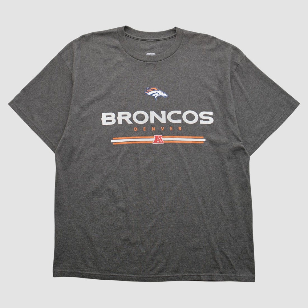 Denver Broncos 2010s T-shirt Dark Heather Gray Vintage - Fanatics