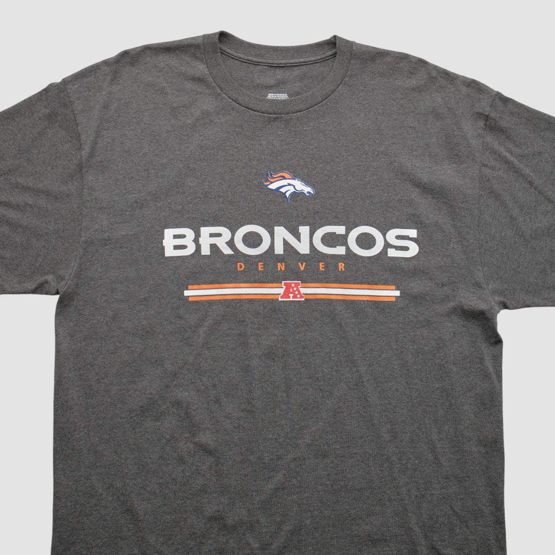 Denver Broncos 2010s T-shirt Dark Heather Gray Vintage - Fanatics