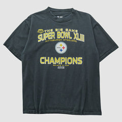 Pittsburgh Steelers NFL 2009 T-shirt Charcoal Vintage - Fanatics