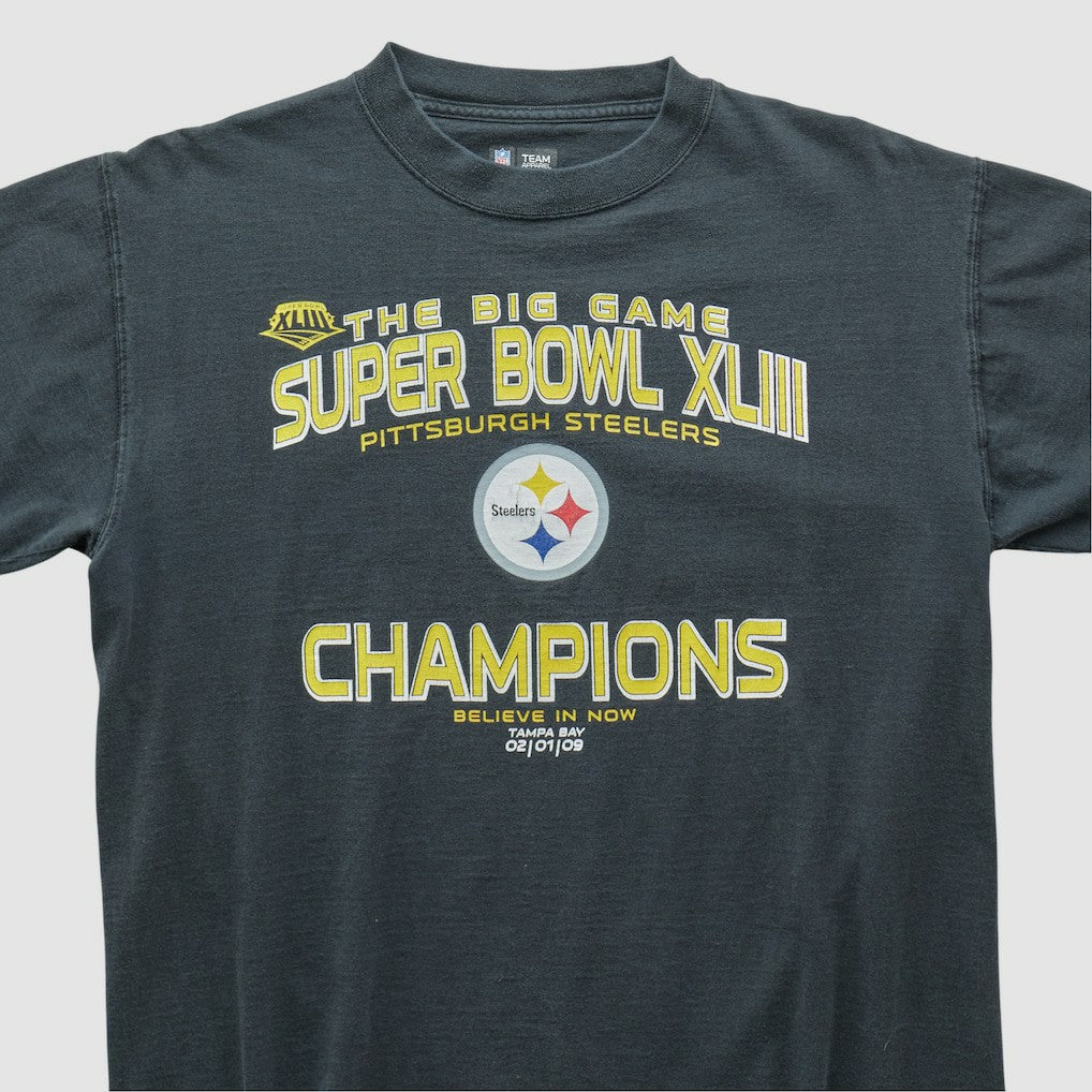 Pittsburgh Steelers NFL 2009 T-shirt Charcoal Vintage - Fanatics