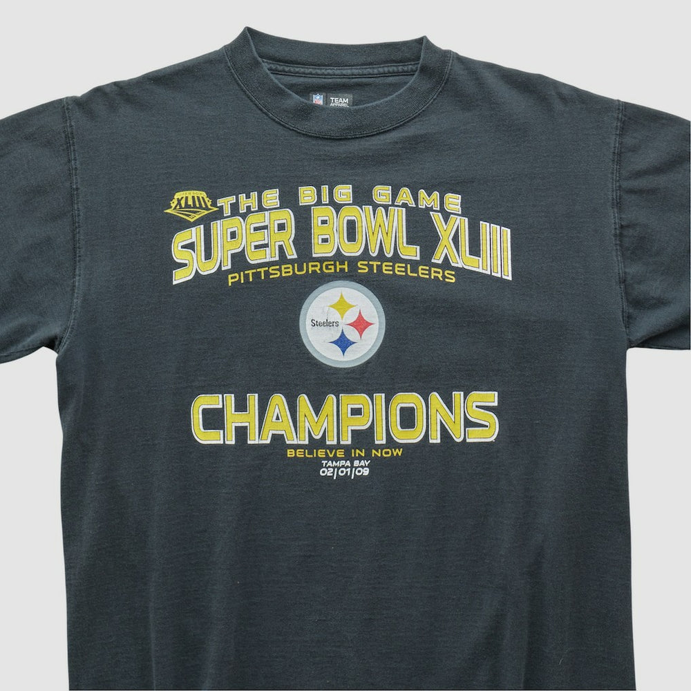 Pittsburgh Steelers NFL 2009 T-shirt Charcoal Vintage - Fanatics