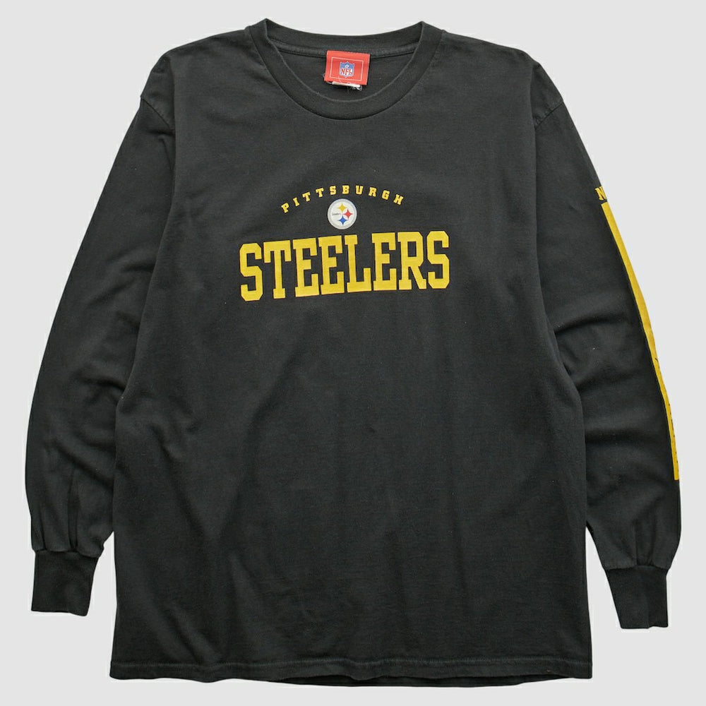 Pittsburgh Steelers NFL 2000s Long Sleeve T-shirt Black Vintage - Fanatics