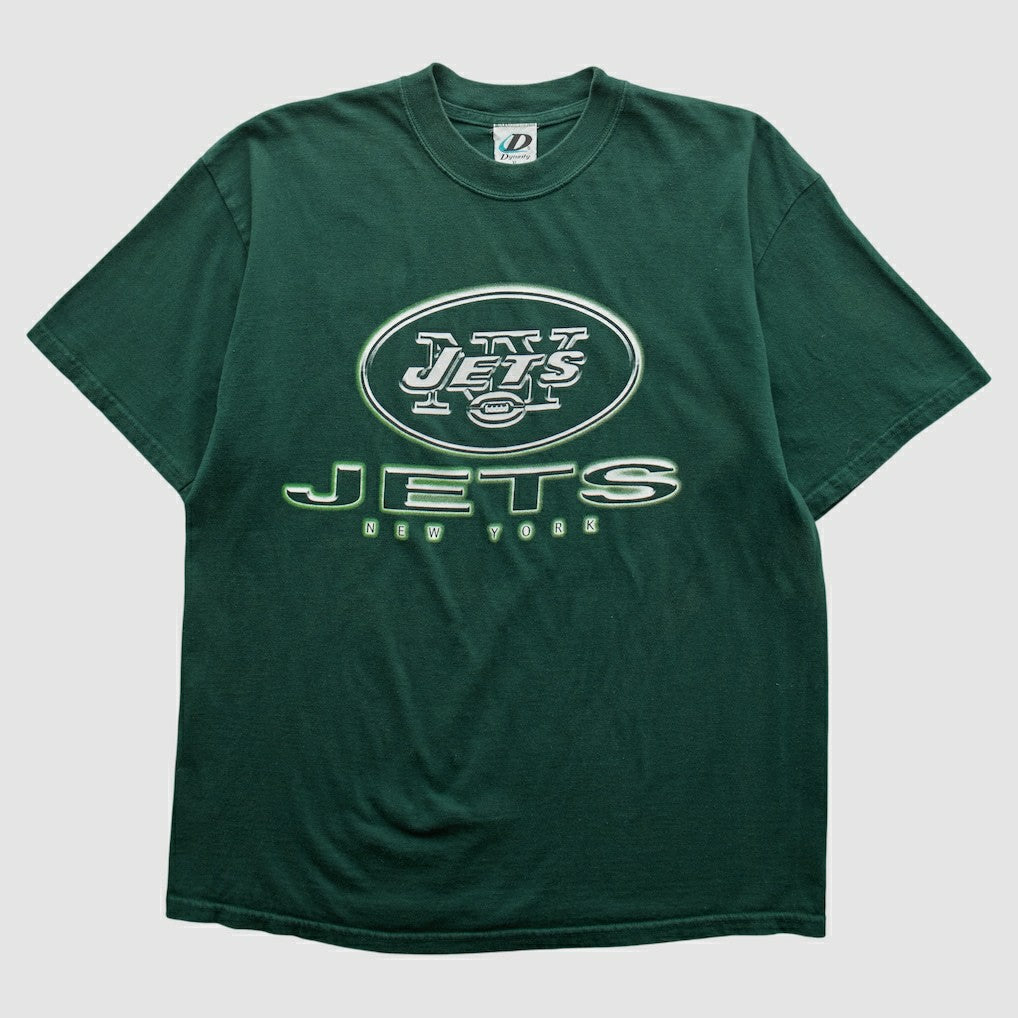 New York Jets Dynasty 2000s T-shirt Green Vintage - Fanatics
