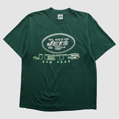 New York Jets Dynasty 2000s T-shirt Green Vintage - Fanatics