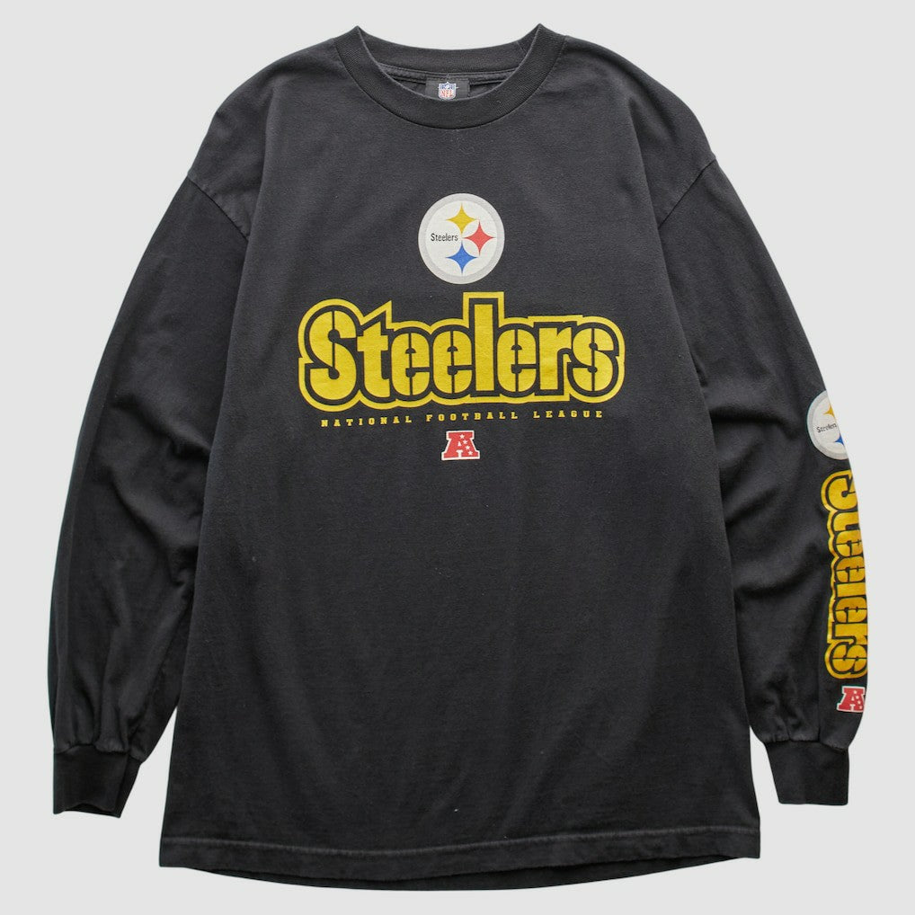 Pittsburgh Steelers NFL 2010s Long Sleeve T-shirt Black Vintage - Fanatics