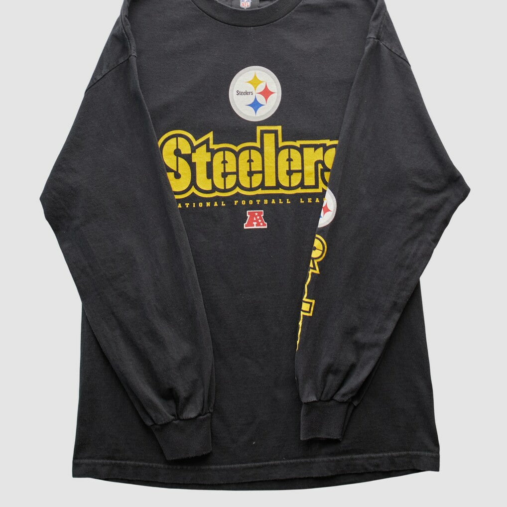 Pittsburgh Steelers NFL 2010s Long Sleeve T-shirt Black Vintage - Fanatics