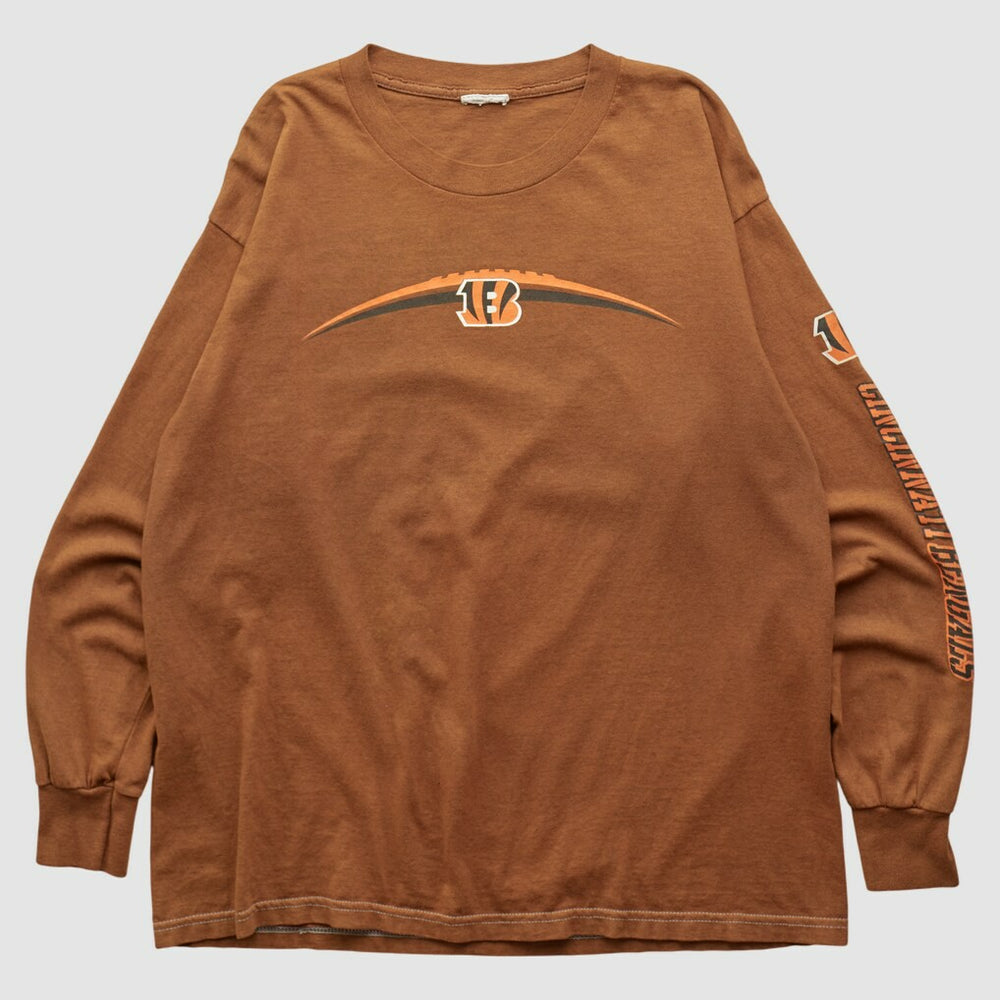 Cincinnati Bengals 2000s Long Sleeve T-shirt Brown Vintage - Fanatics