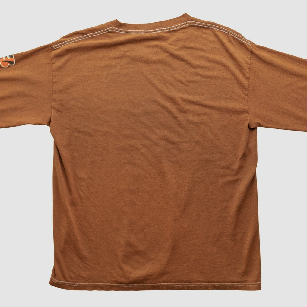 Cincinnati Bengals 2000s Long Sleeve T-shirt Brown Vintage - Fanatics