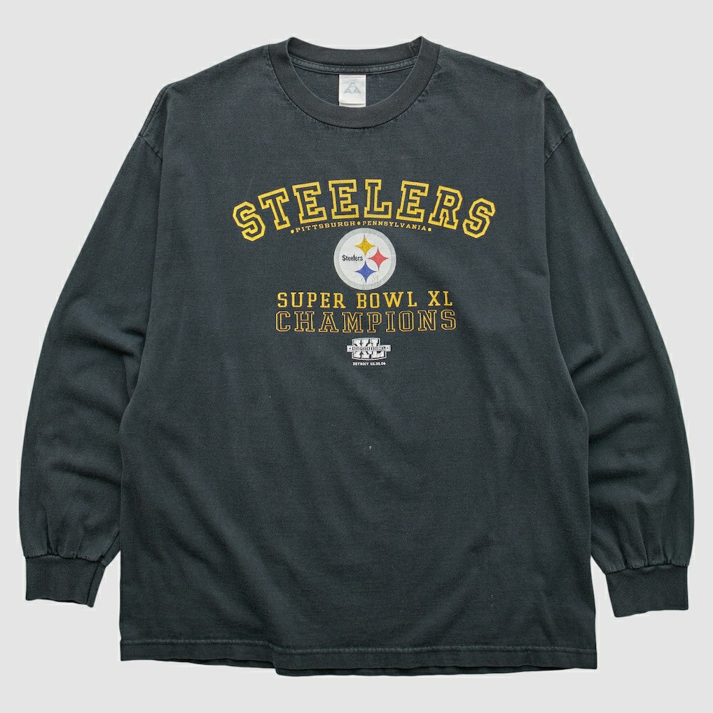 Pittsburgh Steelers Alstyle 2006 Long Sleeve T-shirt Black Vintage - Fanatics