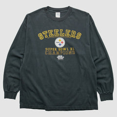 Pittsburgh Steelers Alstyle 2006 Long Sleeve T-shirt Black Vintage - Fanatics