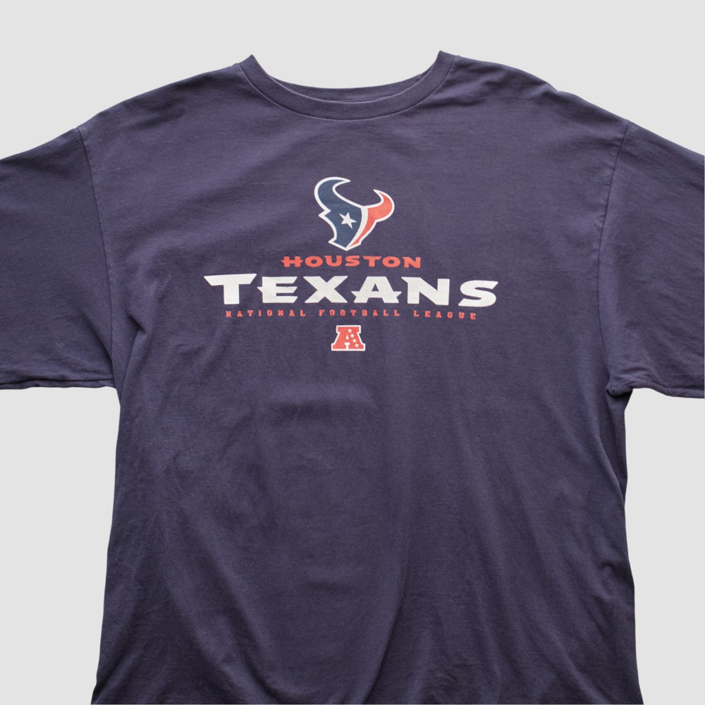 Houston Texans NFL 2000s Long Sleeve T-shirt Navy Vintage - Fanatics