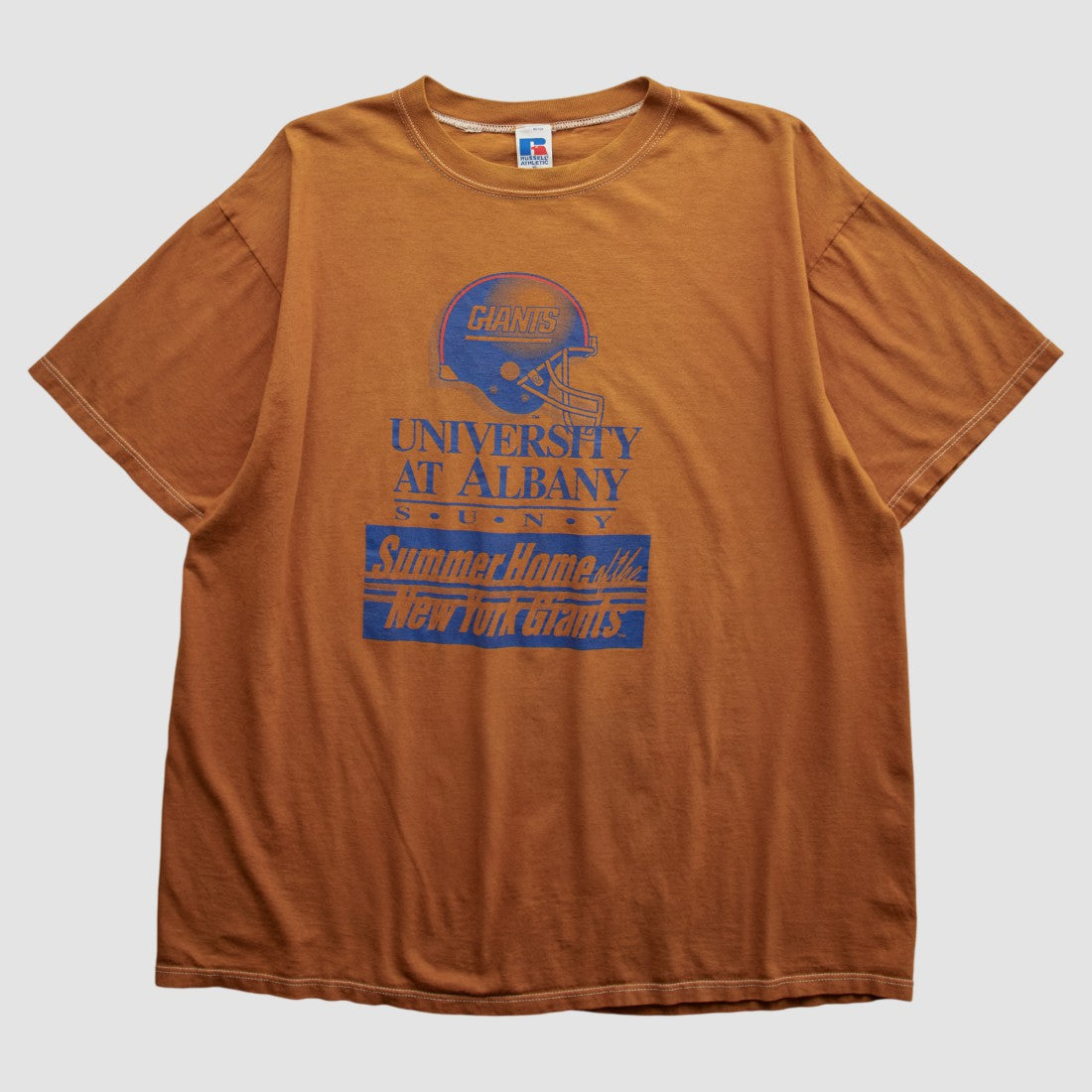 New York Giants Russell 90s T-shirt Orange Vintage - Fanatics
