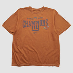 New York Giants Reebok 2007 T-shirt Orange Vintage - Fanatics