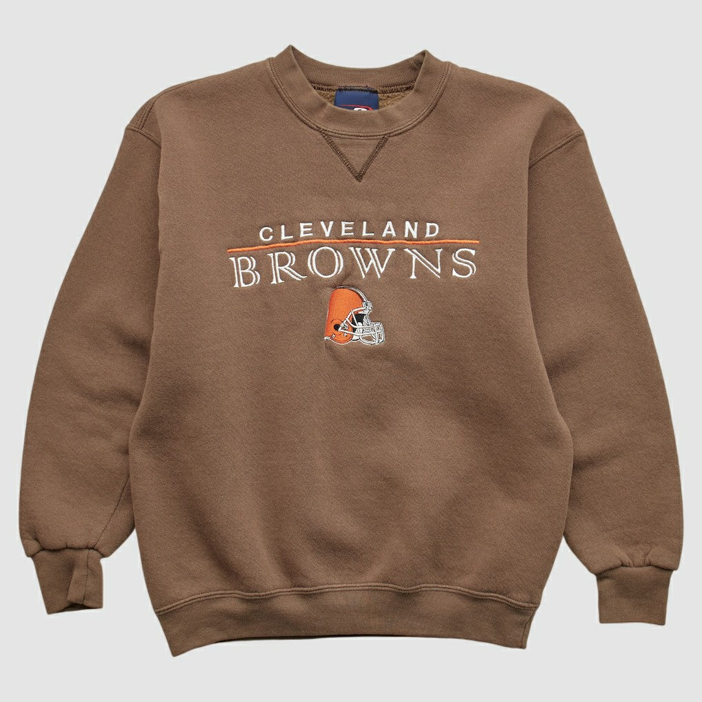 Cleveland Browns Pro Player 2000s Pullover Sweatshirt Brown Vintage - Fanatics