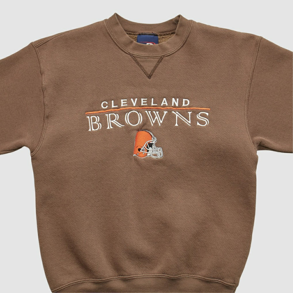 Cleveland Browns Pro Player 2000s Pullover Sweatshirt Brown Vintage - Fanatics