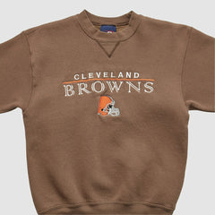 Cleveland Browns Pro Player 2000s Pullover Sweatshirt Brown Vintage - Fanatics