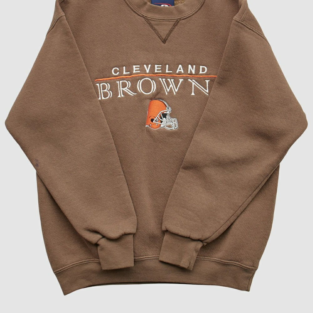 Cleveland Browns Pro Player 2000s Pullover Sweatshirt Brown Vintage - Fanatics