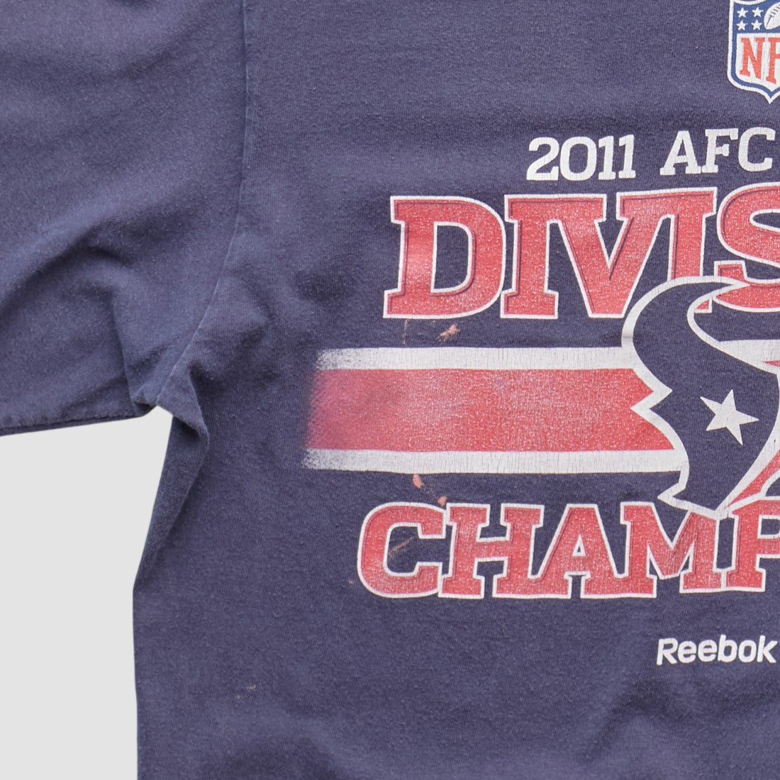 Houston Texans Reebok 2011 Long Sleeve T-shirt Navy Vintage - Fanatics