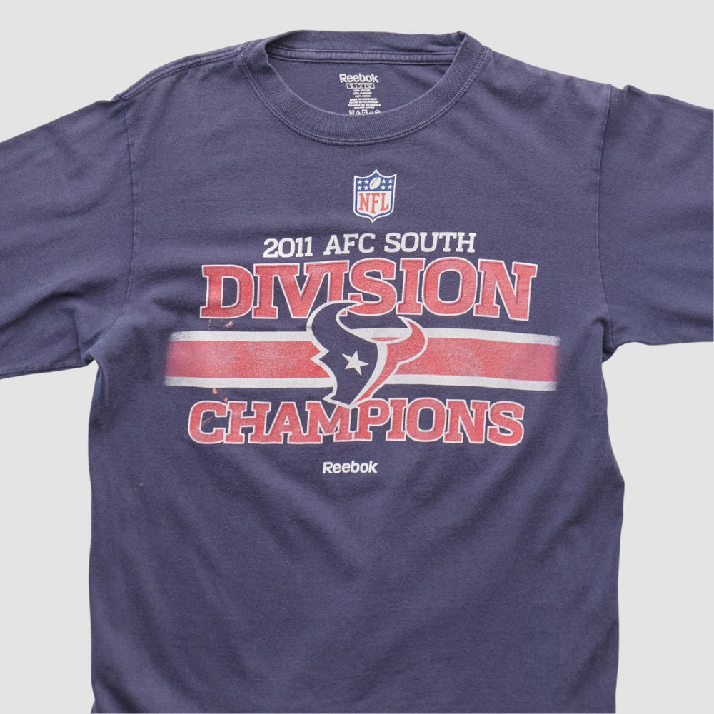 Houston Texans Reebok 2011 Long Sleeve T-shirt Navy Vintage - Fanatics