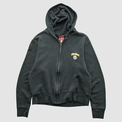 Pittsburgh Steelers NFL 2000s Hooded Full Zip Sweatshirt Black Vintage - Fanatics