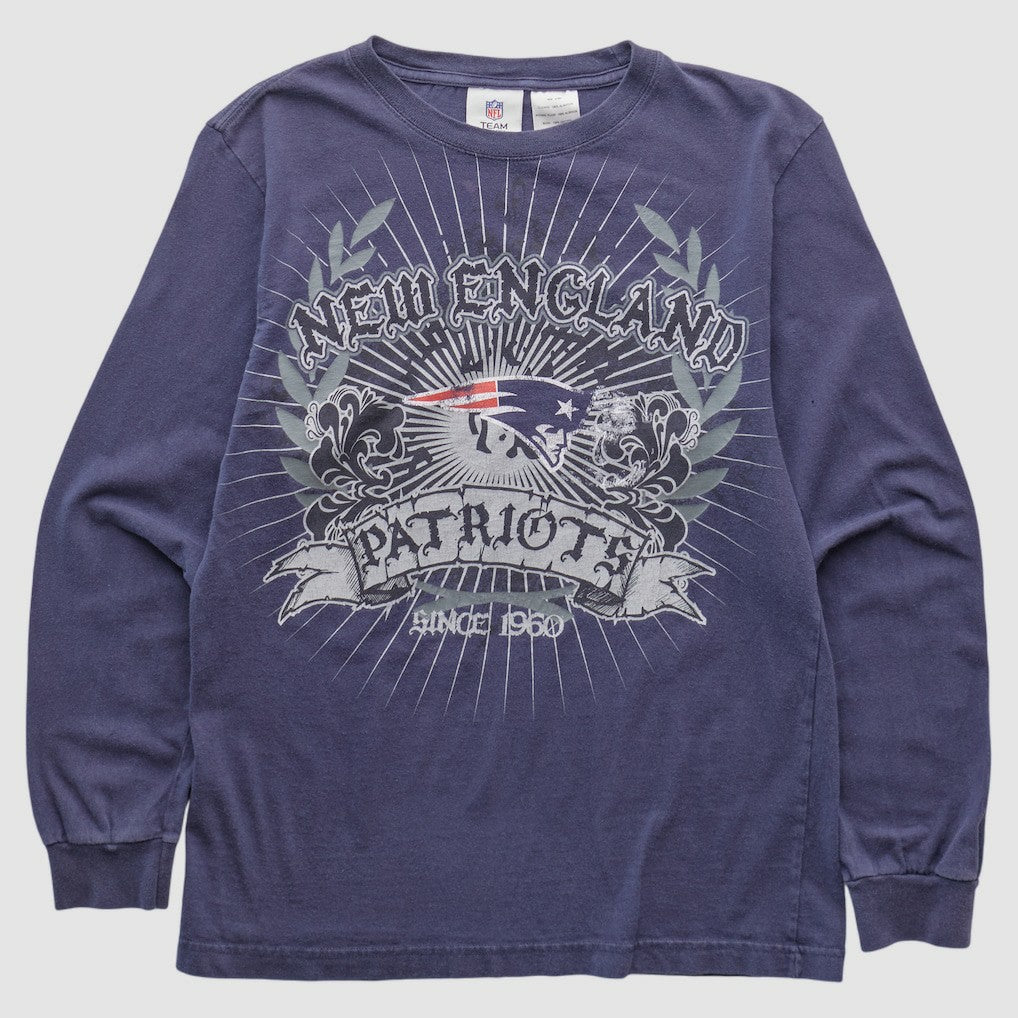 New England Patriots NFL Pro Line 2010s Long Sleeve T-shirt Navy Vintage - Fanatics