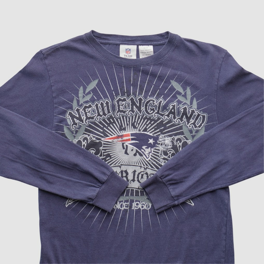 New England Patriots NFL Pro Line 2010s Long Sleeve T-shirt Navy Vintage - Fanatics
