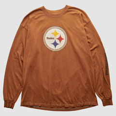 Pittsburgh Steelers Gildan 2000s Long Sleeve T-shirt Brown Vintage - Fanatics