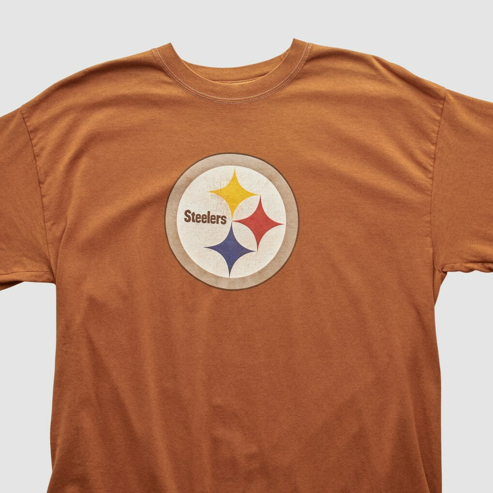 Pittsburgh Steelers Gildan 2000s Long Sleeve T-shirt Brown Vintage - Fanatics