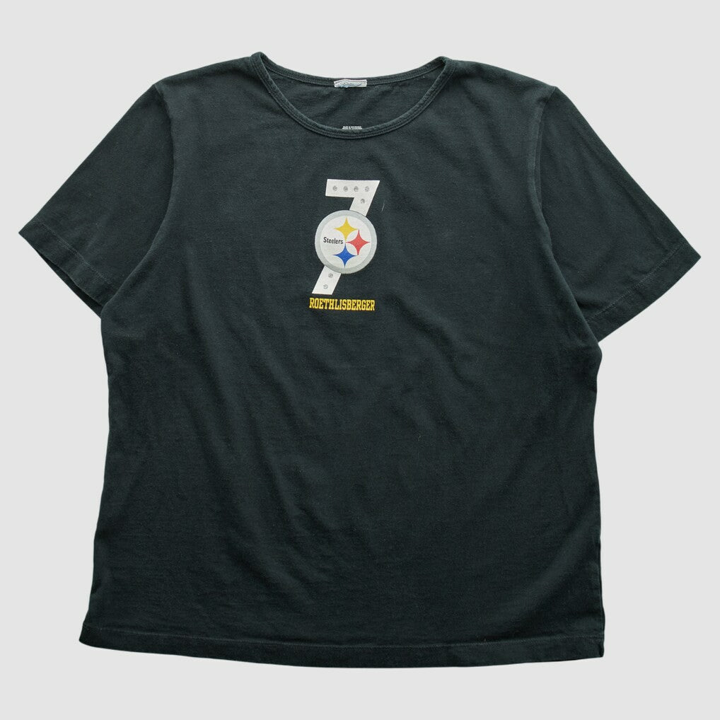 Pittsburgh Steelers 2000s T-shirt Black Vintage - Fanatics