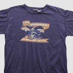 Denver Broncos Pro Edge 2000s T-shirt Navy Vintage - Fanatics