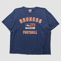 Denver Broncos NFL 2000s T-shirt Navy Vintage - Fanatics