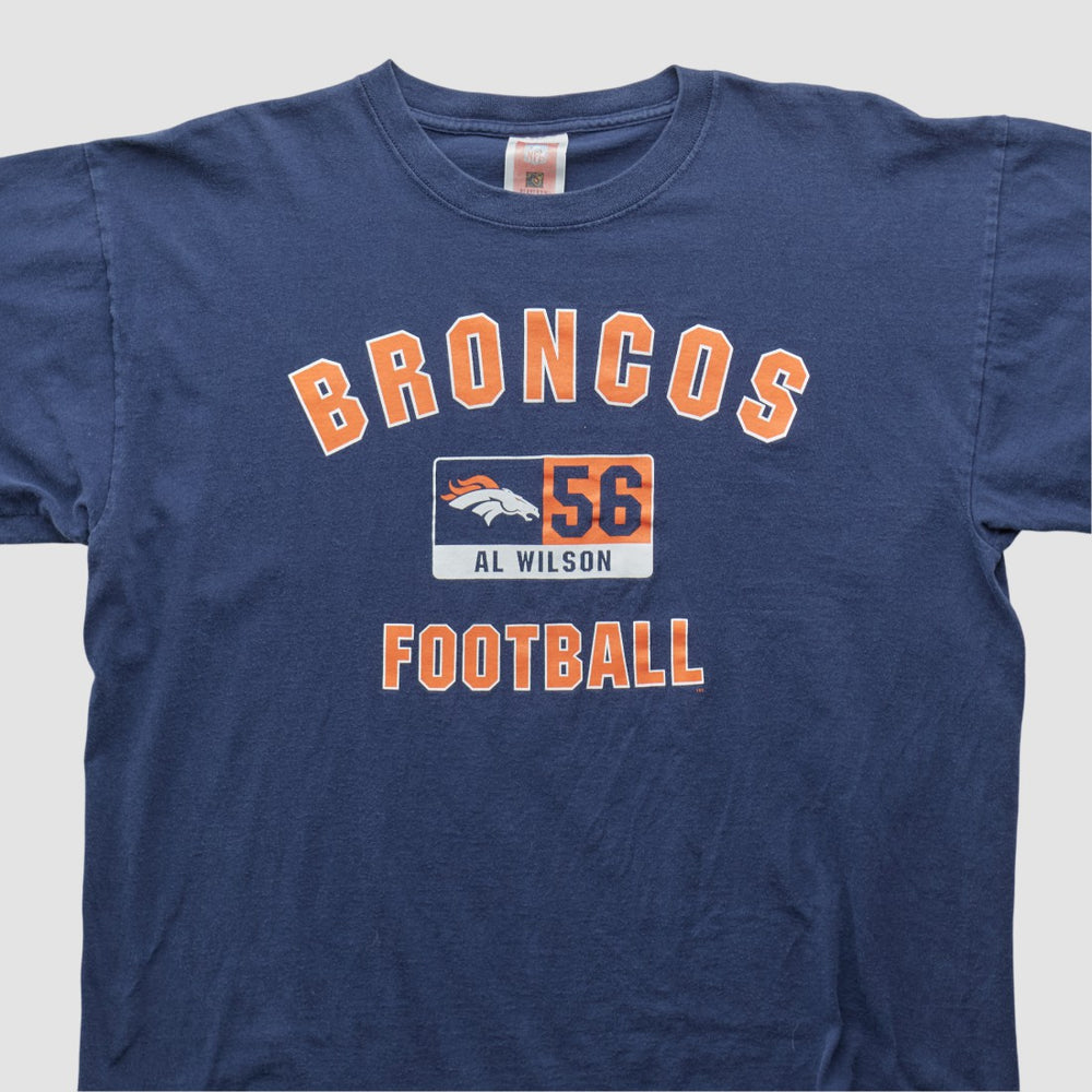 Denver Broncos NFL 2000s T-shirt Navy Vintage - Fanatics