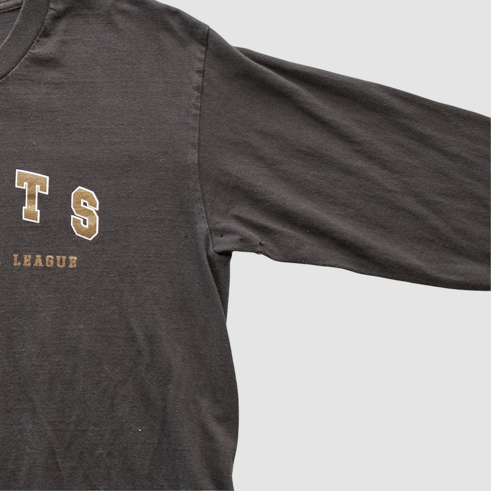 New Orleans Saints NFL 2000s Long Sleeve T-shirt Charcoal Vintage - Fanatics
