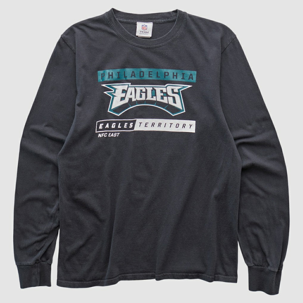 Philadelphia Eagles NFL 2010s Long Sleeve T-shirt Black Vintage - Fanatics