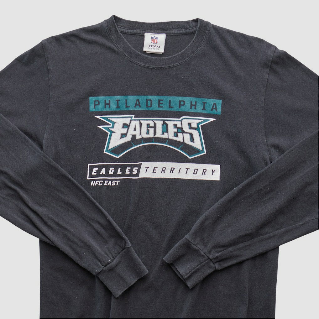 Philadelphia Eagles NFL 2010s Long Sleeve T-shirt Black Vintage - Fanatics