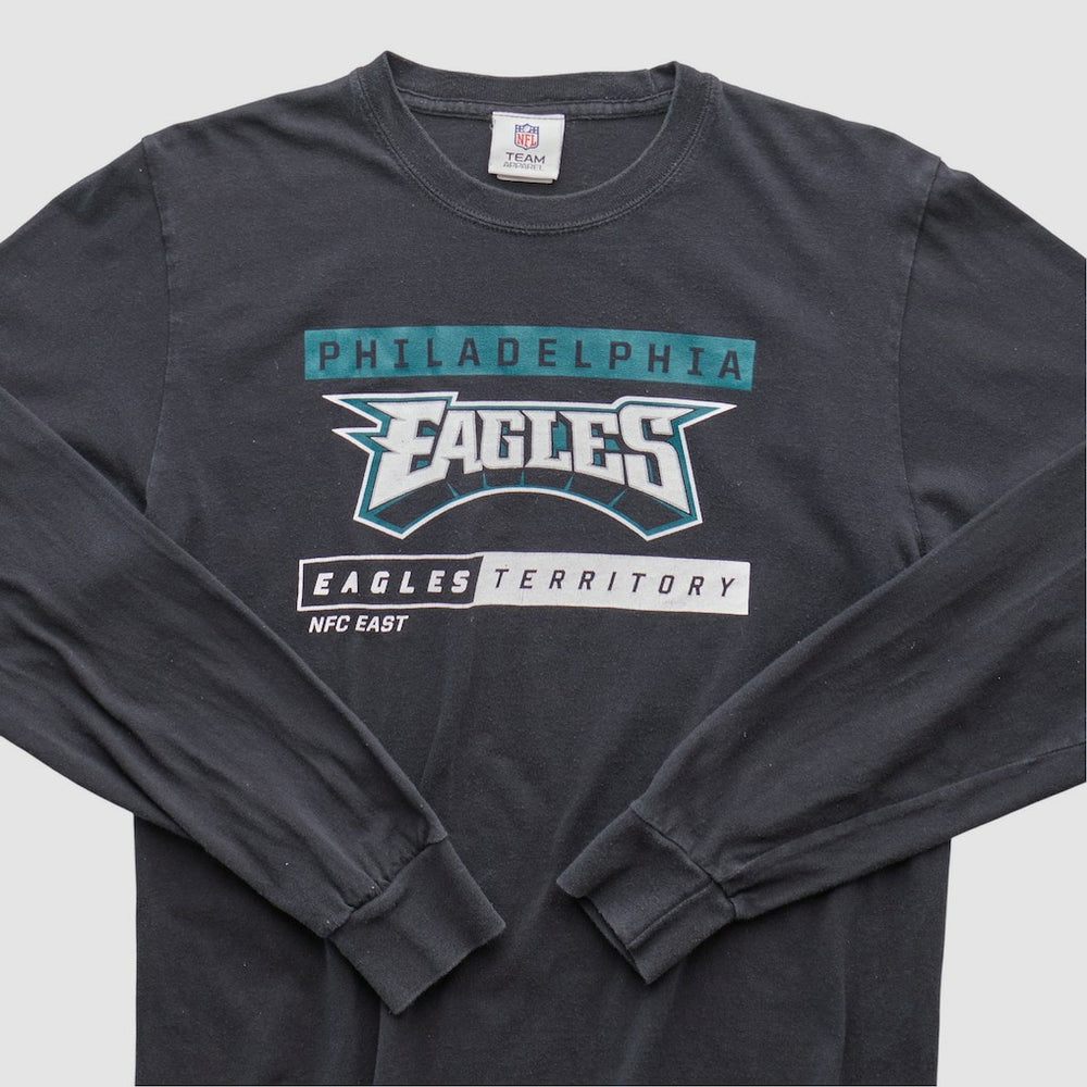 Philadelphia Eagles NFL 2010s Long Sleeve T-shirt Black Vintage - Fanatics