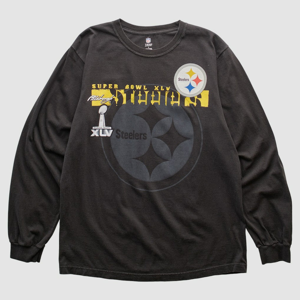 Pittsburgh Steelers NFL 2011 Long Sleeve T-shirt Black Vintage - Fanatics
